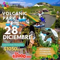 Promoción de viaje a Volcanic Park